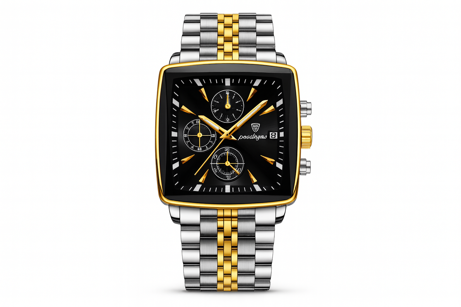 Men’s Square Chronograph Watch – Stylish & Durable